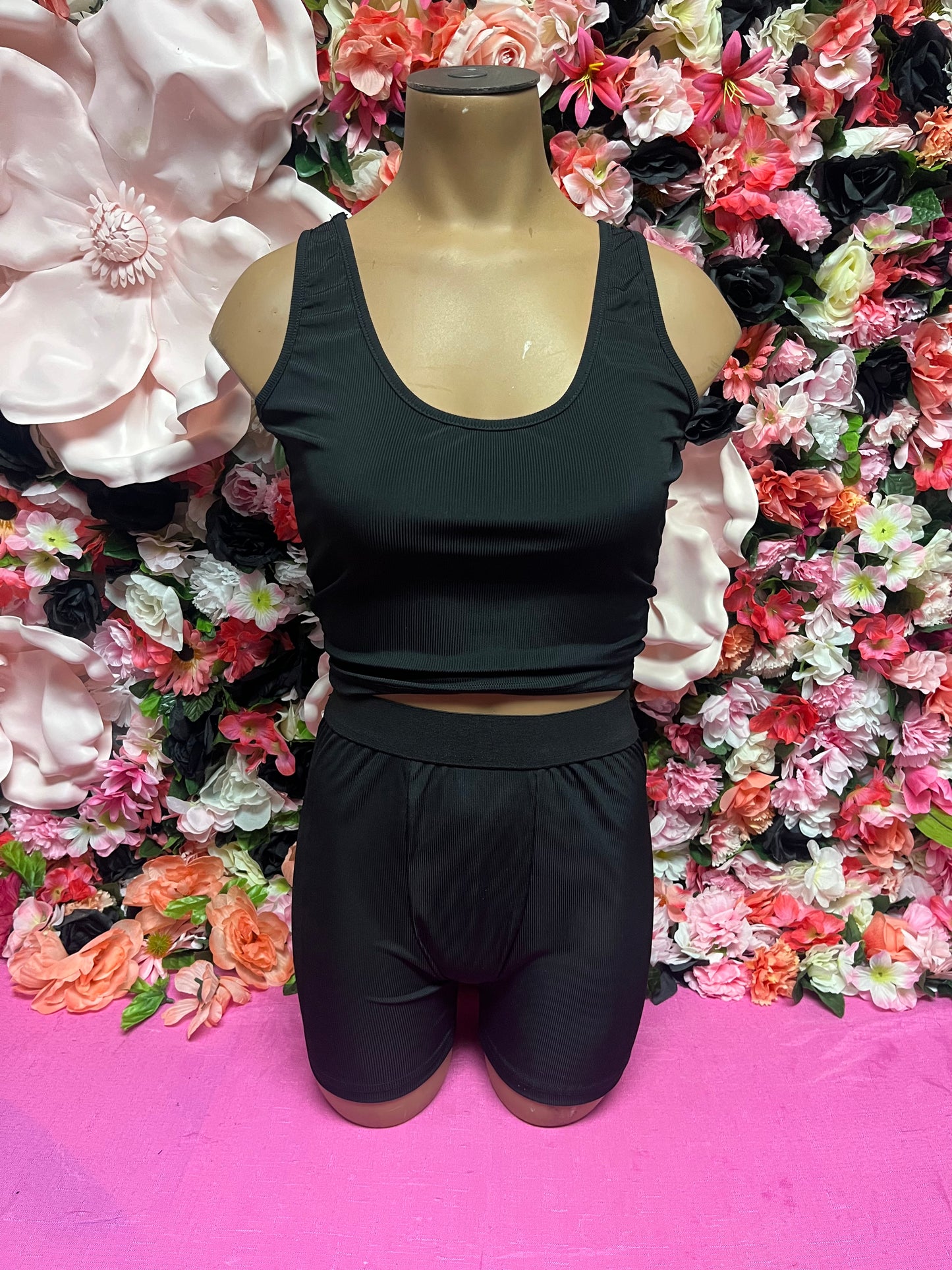 Cropped Tank Top Set