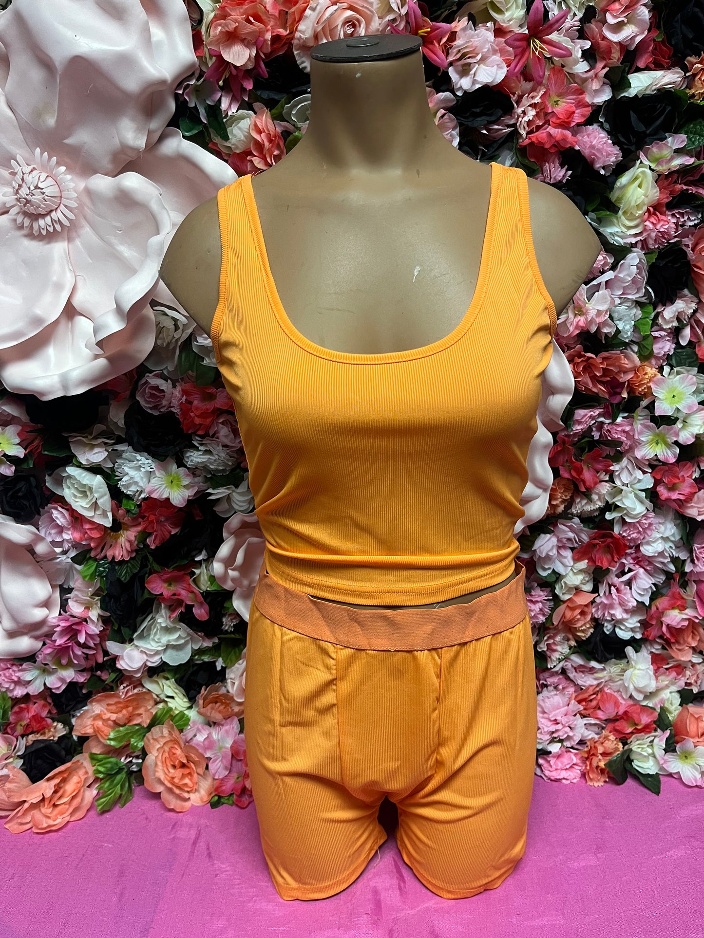 Cropped Tank Top Set