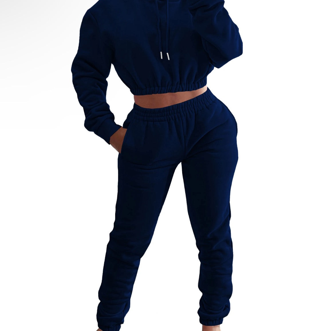 Cropped Hoodie Sweatsuit